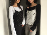 Liège button boat neck t-shirt (3color)