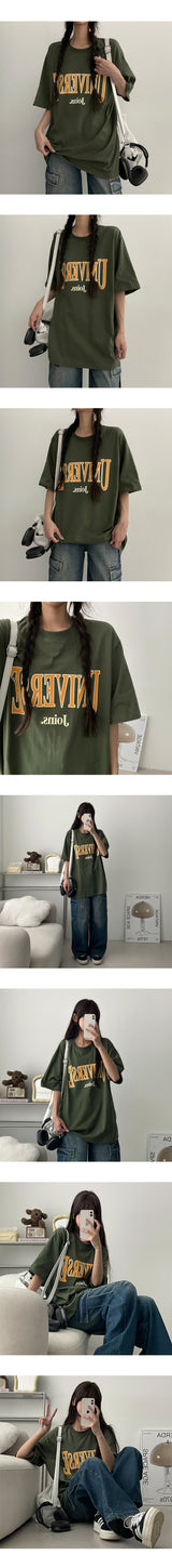 Unibe Oversized Fit Short Sleeve Tee