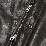 Honey Crack Leather Jacket