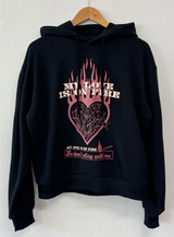 ラビンインファイア フーディーTシャツ🖤🩷2カラー