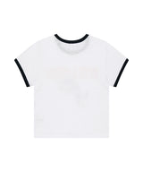 BITE LOVER クロップリンガーTシャツ