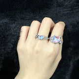 Big Heart gemstone Ring