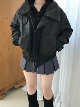 Crack Leather Mustang Jacket (2 colors)