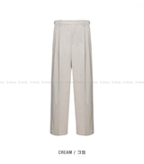 LMN ファーストエアークールピンタックワイドスラックス (5 colors)