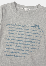 ジャーナルプリントショートスリーブTシャツ