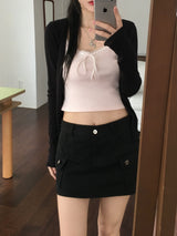 Ribbon lace sleeveless (3 colors)