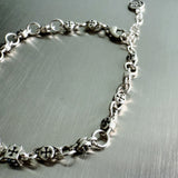 Engraved Cross Dice Bracelet