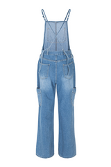 POCKET DENIM OVERALLS
