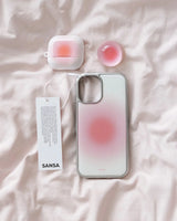 モーニング ピーチ シルバー アイフォン ギャラクシー ケース(MagSafe)