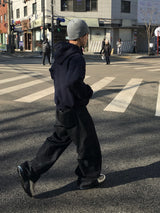 Throw Indigo Embo Washed Denim Pants