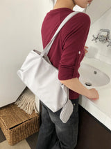 Viran Contrast Nylon Shoulder Bag