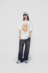 24FW ツートンアップリケパッチボールキャップ ブラック
