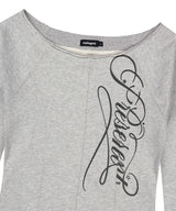 CUT OUT PRESENT OFF SHOULDER TEE