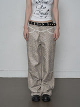 PYTHON LACE PANTS_P