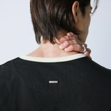 ヘンリーネックコンチョリンガーTシャツ ブラック