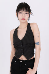 Lovely Chic Backless Tailored Vest