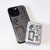 NEWTOPIA_BioDoodle Bumper Mirror Phone Case (BK)
