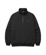 Authentic Logo Quilted Half-Zip Sweatshirt Black