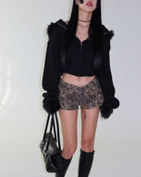 Snake Skin Micro Shorts