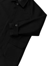 Troy Balmacaan Wool Coat - Black