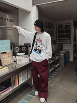 ブルースプリント長袖Tシャツ