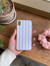 [MADE] stripe case jellhard case (rosy blue)