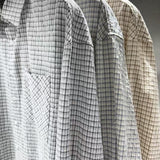 Diagonal Pocket Check Shirt