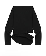 RIVA SHIRRING SLIT OFF SHOULDER LONG SLEEVE T (3COLOR)