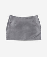 Rose Satin Mini Skirt #Gray