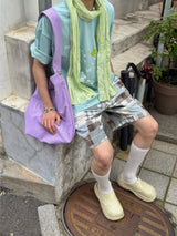 ヘビーコットン ソウル グラフィック Tシャツ (Tenta Tumble & Bio Washed)2サイズ - ヴィンテージブルー