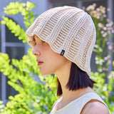 VA ラベルクロシェウェーブバケットハット / Beige