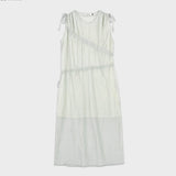 (OP-6279)DARIA CREASE SHIRRING DRESS