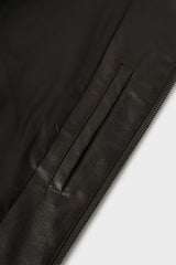 Kintz vegan leather zip-up jacket