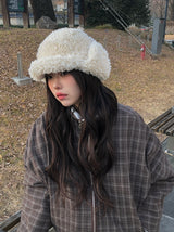 Mison Reversible Wool Fluffy Earflap Hat