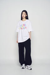 25SS ANIMATED FONT SHORT SLEEVE T-SHIRT WHITE