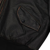 ALL Coyote Sealing Leather Bomber Jacket (2 colors)