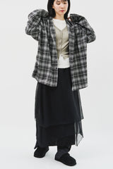 Venny Check Hooded Shirt (3color)