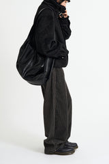 Heavy warm corduroy wide pants