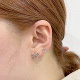 [SET] ドロップリボンエンジェルスターピアス