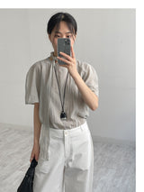 Curved Cotton Barrel Pants