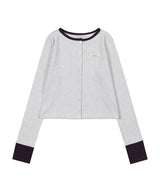 AIRY BUTTON CARDIGAN (MELANGE) F26QB041