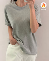 Hatta Over Fit Fleece-Lined T-shirt