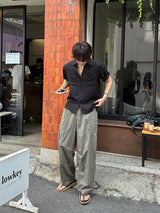 LMN Airy Slit CN Pants (3 colors)