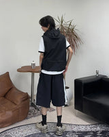Ferrard zipper Bermuda pants
