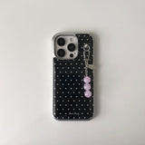 dot silver bumper case [black]