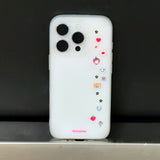 プリクラ ステッカー アスキーアート iPhone マット半透明スマホケース