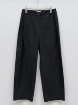 Curved Cotton Barrel Pants