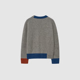 Color Block Crewneck Sweater