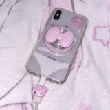 キュートリボンフォングリップ - ミルキーピンク(magsafe)