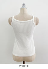 Luyou Basic Ribbed Round Sleeveless